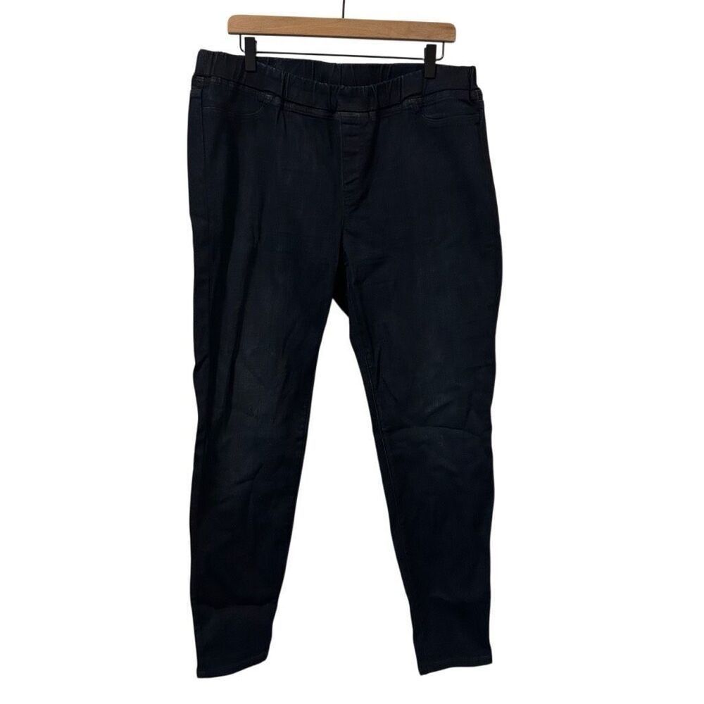 EILEEN FISHER Jeans L Organic Cotton Denim Straight High Rise Ankle dark blue